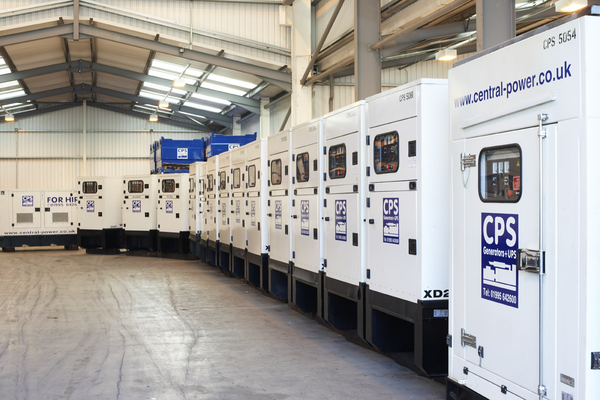 Generators Lined Up