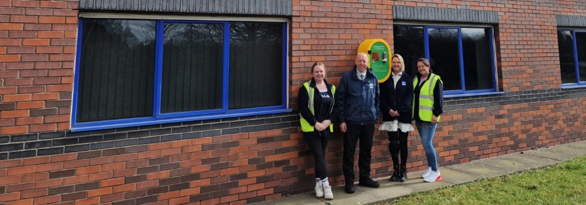 New lifesaving Defibrillator at Central Power Services head office