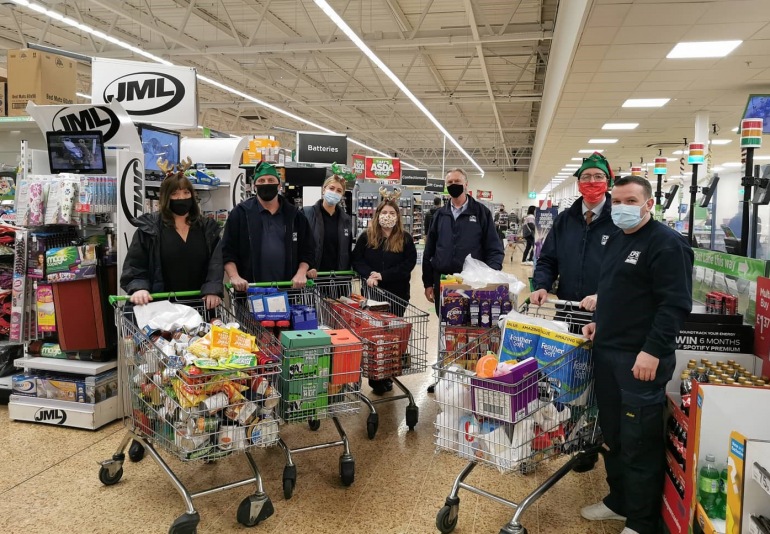 CPS Santa’s Go Shopping for Foodbank