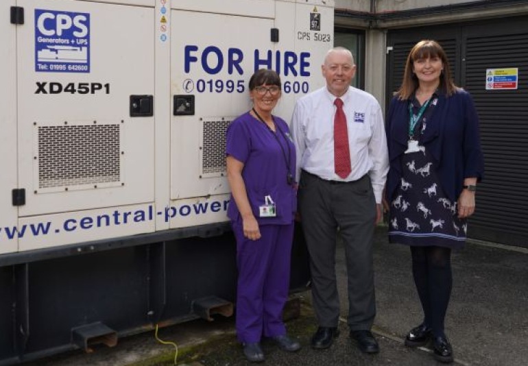 Central Power Services donates second backup generator to St John’s Hospice